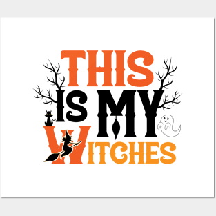 This is my witches - Halloween day (white) Posters and Art